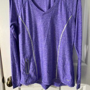 Purple Avia L/S Work Out Top - Ladies Size Medium